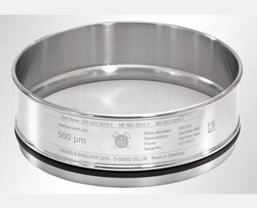 How are test sieves marked for identification?